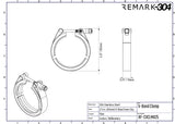 SS304 V-Band Clamp 2.5" / 63.5mm