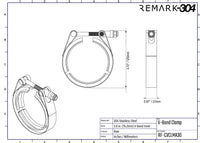 SS304 V-Band Clamp 3.0" / 76.2mm