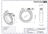 SS304 V-Band Clamp 2.5" / 63.5mm