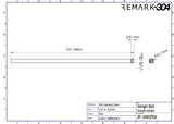 SS304 Hanger Rods - 0.47" / 12mm Diameter, Long Length