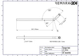 SS304 Hanger Rods - 0.47" / 12mm Diameter, Std Length