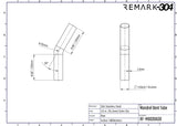 304 Stainless Steel 30° Mandrel Bends