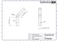 304 Stainless Steel 45° Mandrel Bends