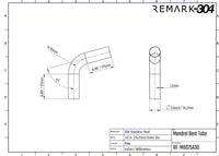 304 Stainless Steel 75° Mandrel Bends