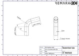 304 Stainless Steel 75° Mandrel Bends