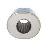 SS304 Oval Muffler Canister - Center Inlet/Outlet - 7.1" x 5.7" x 7.9"