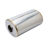 SS304 Oval Muffler Canister - Offset Inlet/Outlet - 7.1" x 5.7" x 11.8"