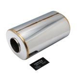SS304 Oval Muffler Canister - Offset Inlet/Outlet - 7.1" x 5.7" x 11.8"