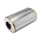 SS304 Oval Muffler Canister - Offset Inlet/Outlet - 7.1" x 5.7" x 11.8"