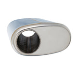SS304 Oval Muffler Canister - Offset Inlet/Outlet - 8.3" x 4.3" x 11.8"