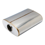 SS304 Oval Muffler Canister - Center Inlet/Outlet - 8.9" x 4.0" x 11.8"