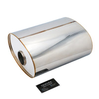 SS304 Oval Muffler Canister - Offset Inlet/Outlet - 10.2" x 6.3" x 11.8"