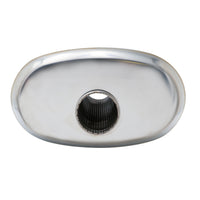 SS304 Oval Muffler Canister - Offset Inlet/Outlet - 11.0" x 6.3" x 11.8"
