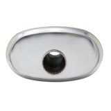 SS304 Oval Muffler Canister - Offset Inlet/Outlet - 11.0" x 6.3" x 11.8"