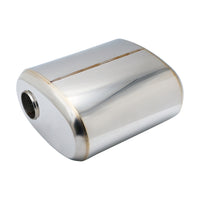 SS304 Oval Muffler Canister - Offset Inlet/Outlet - 11.0" x 6.0" x 11.8"
