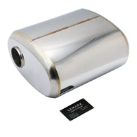 SS304 Oval Muffler Canister - Offset Inlet/Outlet - 11.0" x 6.0" x 11.8"