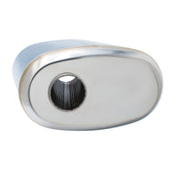 SS304 Oval Muffler Canister - Offset Inlet/Outlet - 11.0" x 6.0" x 11.8"