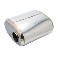 SS304 Oval Muffler Canister - Offset Inlet/Outlet - 11.0" x 6.0" x 11.8"
