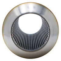 SS304 Round Resonator Canister - Center Inlet/Outlet - 4.7" x 11.8"