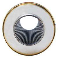 SS304 Round Resonator Canister - Center Inlet/Outlet - 5.7" x 11.8"