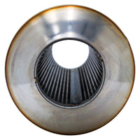 SS304 Round Resonator Canister - Center Inlet/Outlet - 5.1" x 15.7"