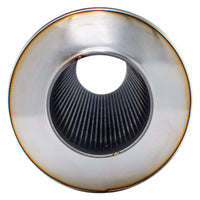 SS304 Round Resonator Canister - Center Inlet/Outlet - 5.7" x 15.7"