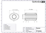 SS304 Oval Resonator Canister - Center Inlet/Outlet - 6.0" x 7.9"