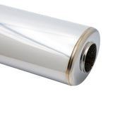 SS304 Oval Resonator Canister - Center Inlet/Outlet - 6.0" x 15.7"